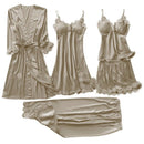 Conjunto 5 Peças em Cetim de Seda