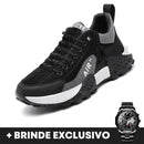 Tênis Masculino Casual AirTrial + Relógio de Brinde